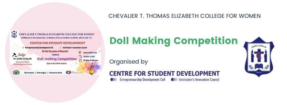 Doll Making Competition_CTTE College for Women | Arts and Science College in Chennai
