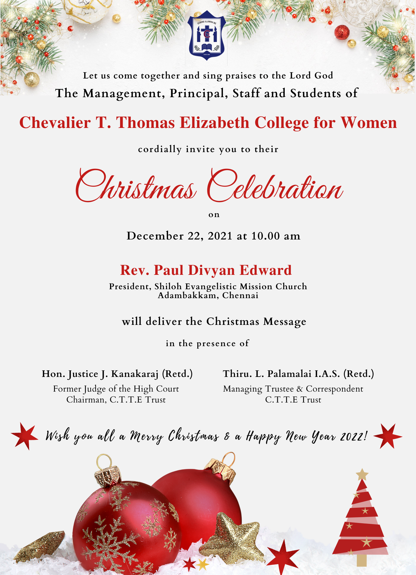 Christmas Celebration_CTTE College for Women