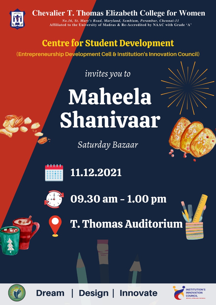 Saturday Bazaar Invite_CTTE College